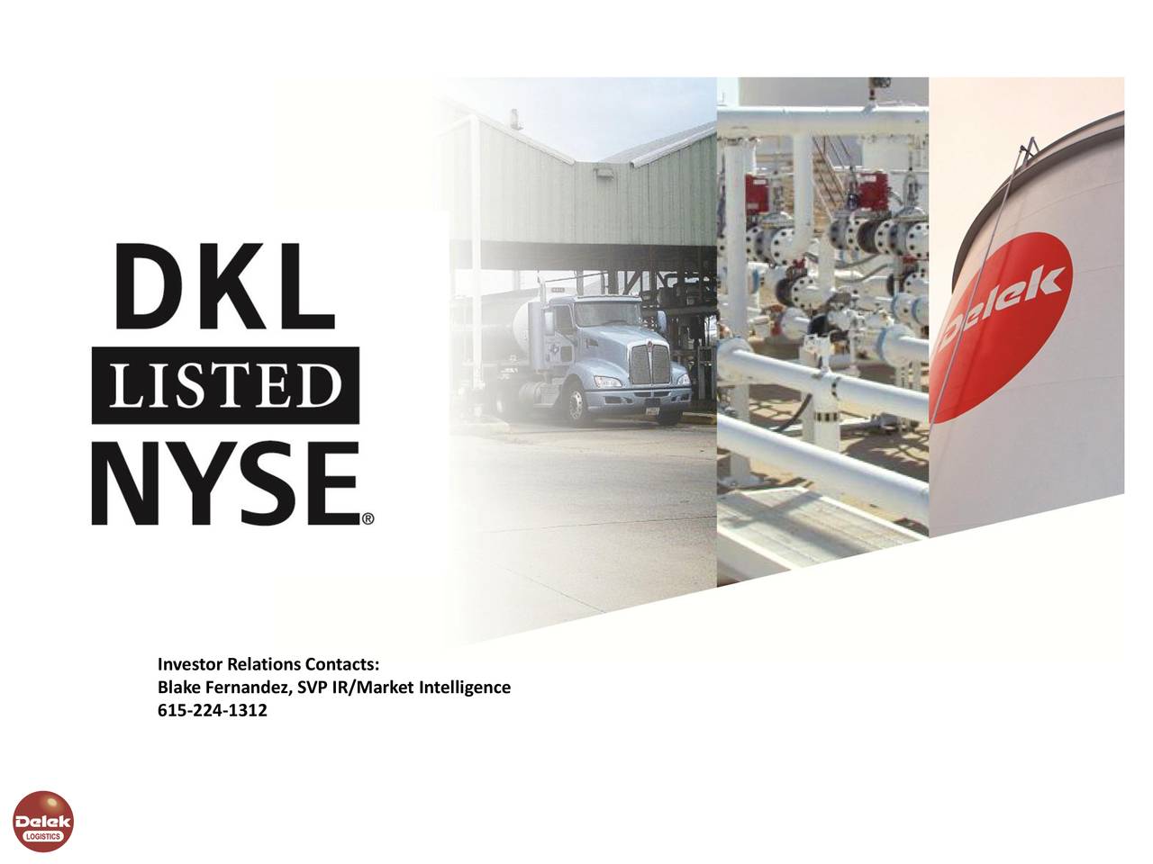 Delek Logistics Partners LP (DKL) Investor Presentation Slideshow