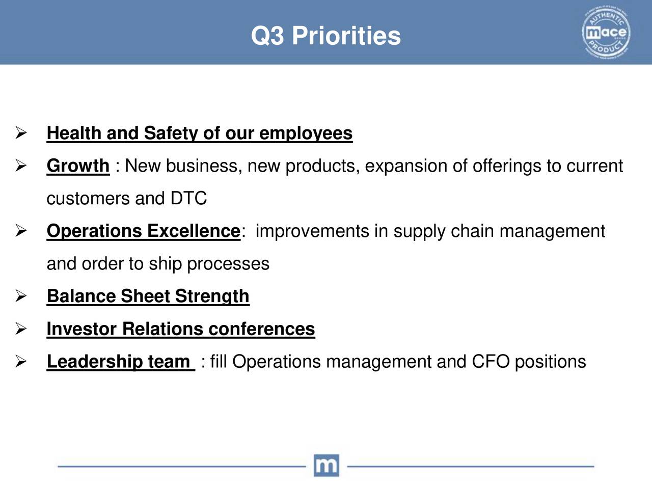 Mace Security International, Inc. 2020 Q2 Results Earnings Call