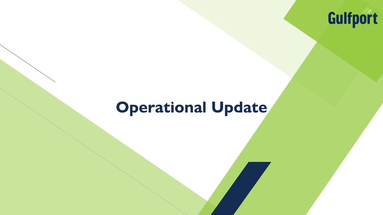 Operational Update
