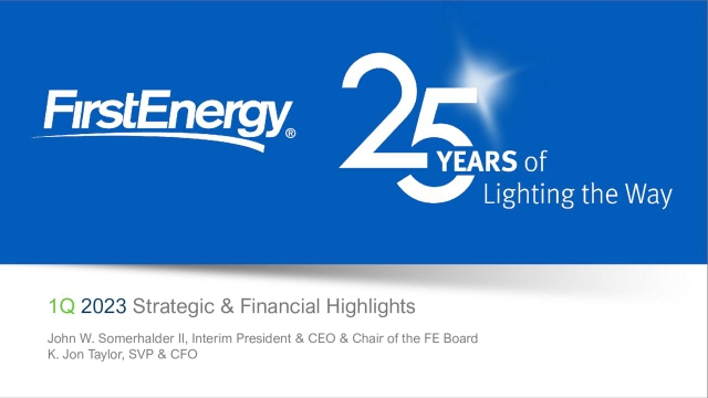 FirstEnergy Corp. 2023 Q1 - Results - Earnings Call Presentation (NYSE ...