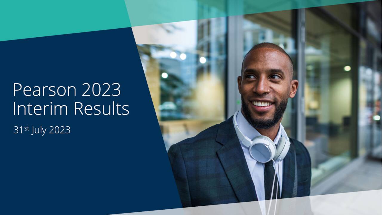 Pearson plc 2023 Q2 Results Earnings Call Presentation (NYSEPSO