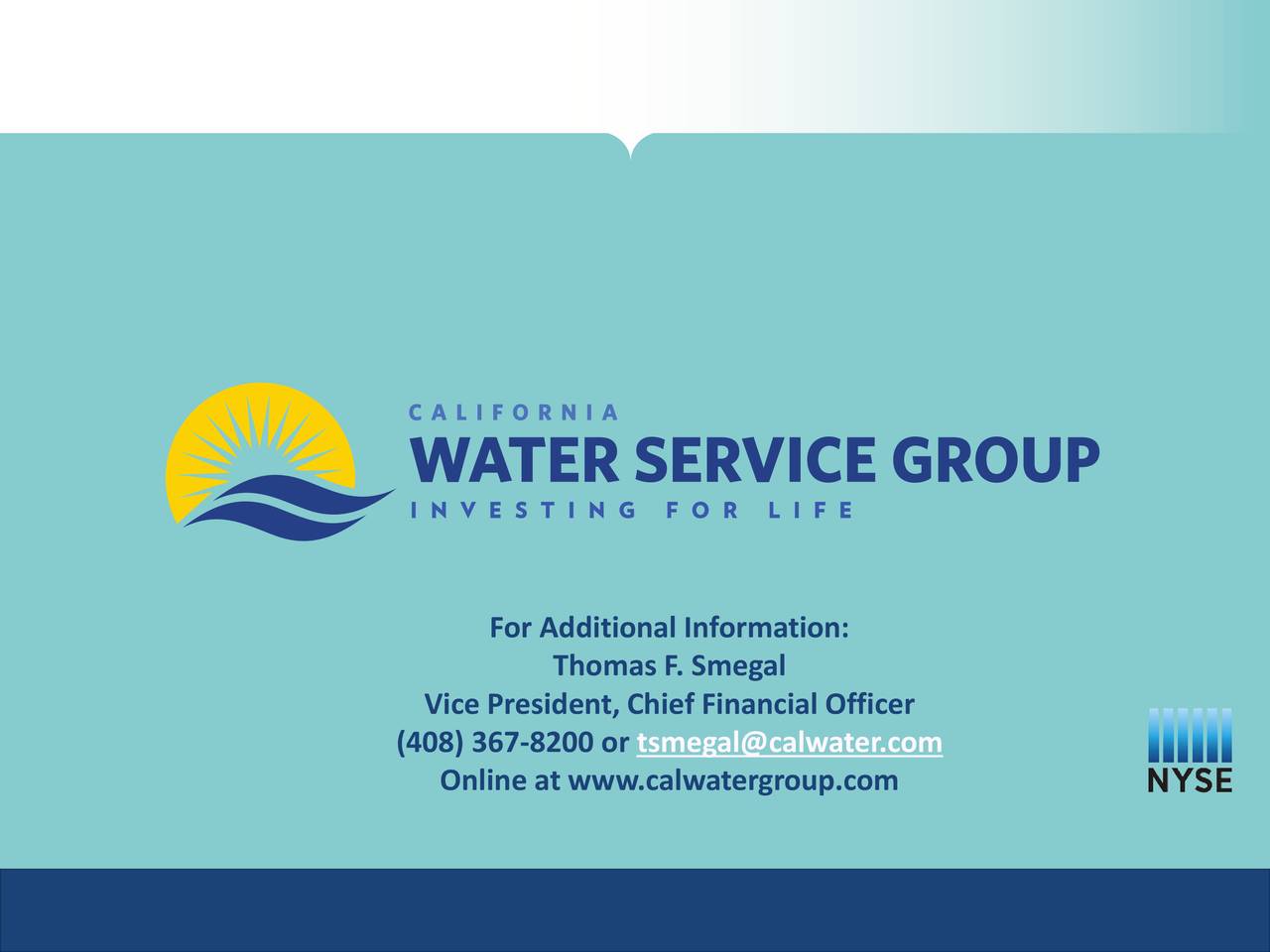 California Water Service Group 2019 Q1 Results Earnings Call Slides