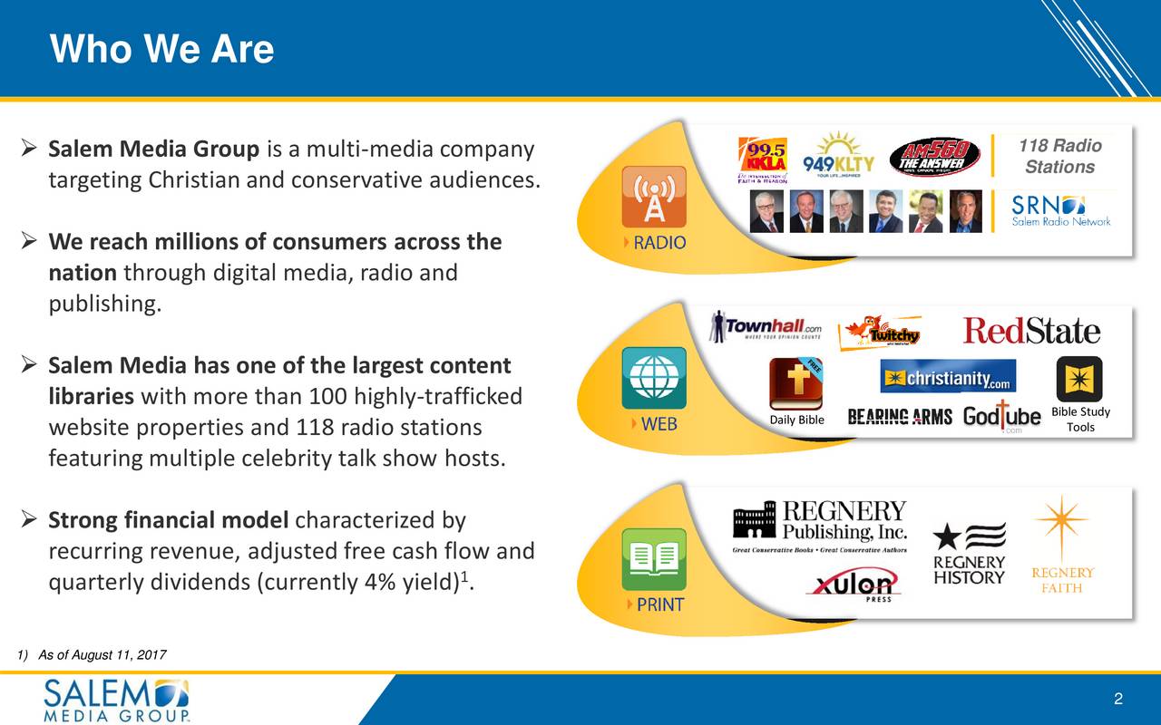 Salem Media Group (SALM) Presents At Gabelli & Company Broadcasting