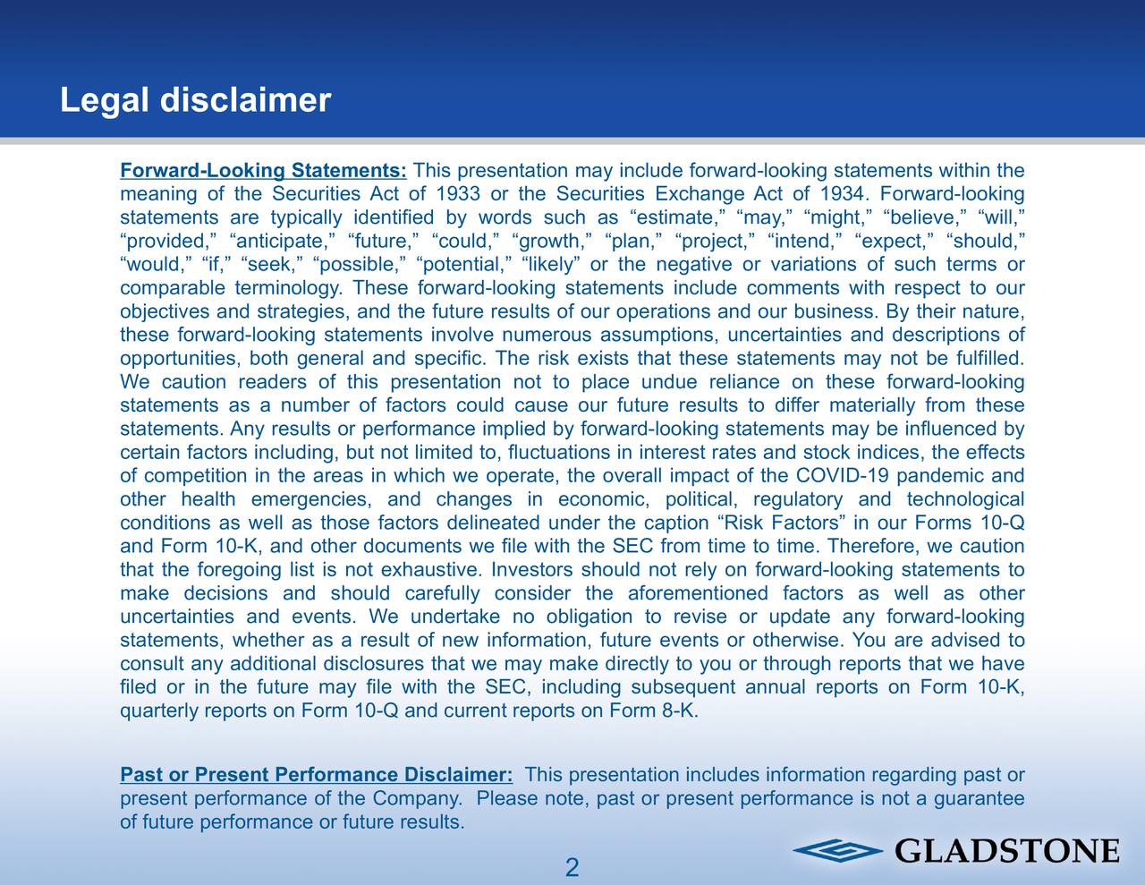 Gladstone Commercial Corporation 2021 Q3 Results Earnings Call