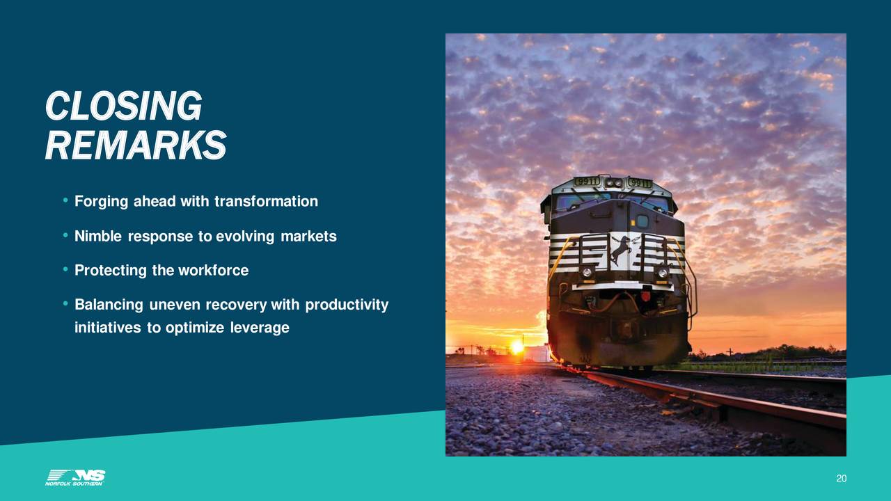 Norfolk Southern Corporation 2020 Q2 - Results - Earnings Call ...