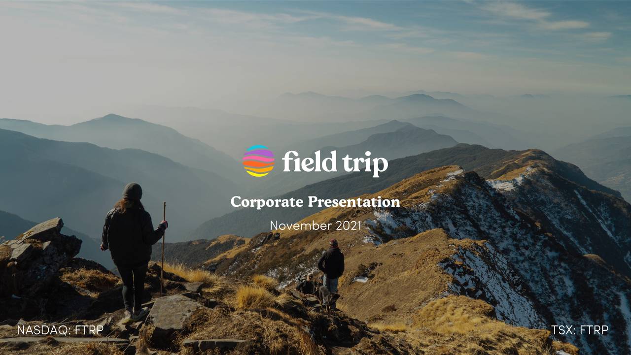 Field Trip Health (FTRP) Investor Presentation - Slideshow (NASDAQ:REUN) |  Seeking Alpha