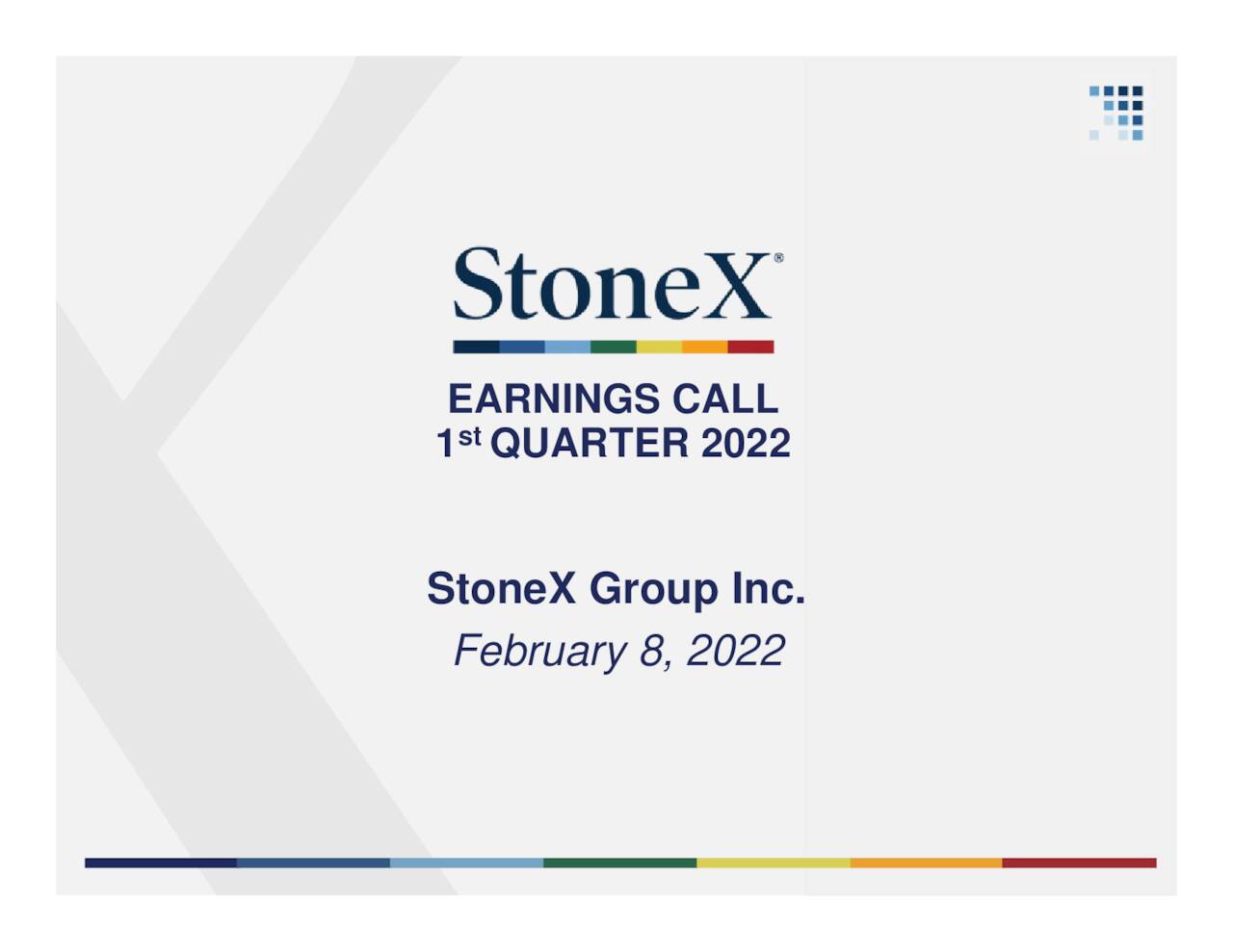 StoneX Group Inc. 2022 Q1 - Results - Earnings Call Presentation ...