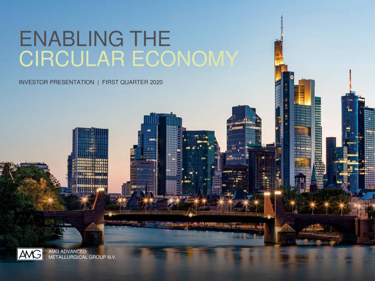 AMG Advanced Metallurgical Group N.V. 2020 Q1 - Results - Earnings Call ...