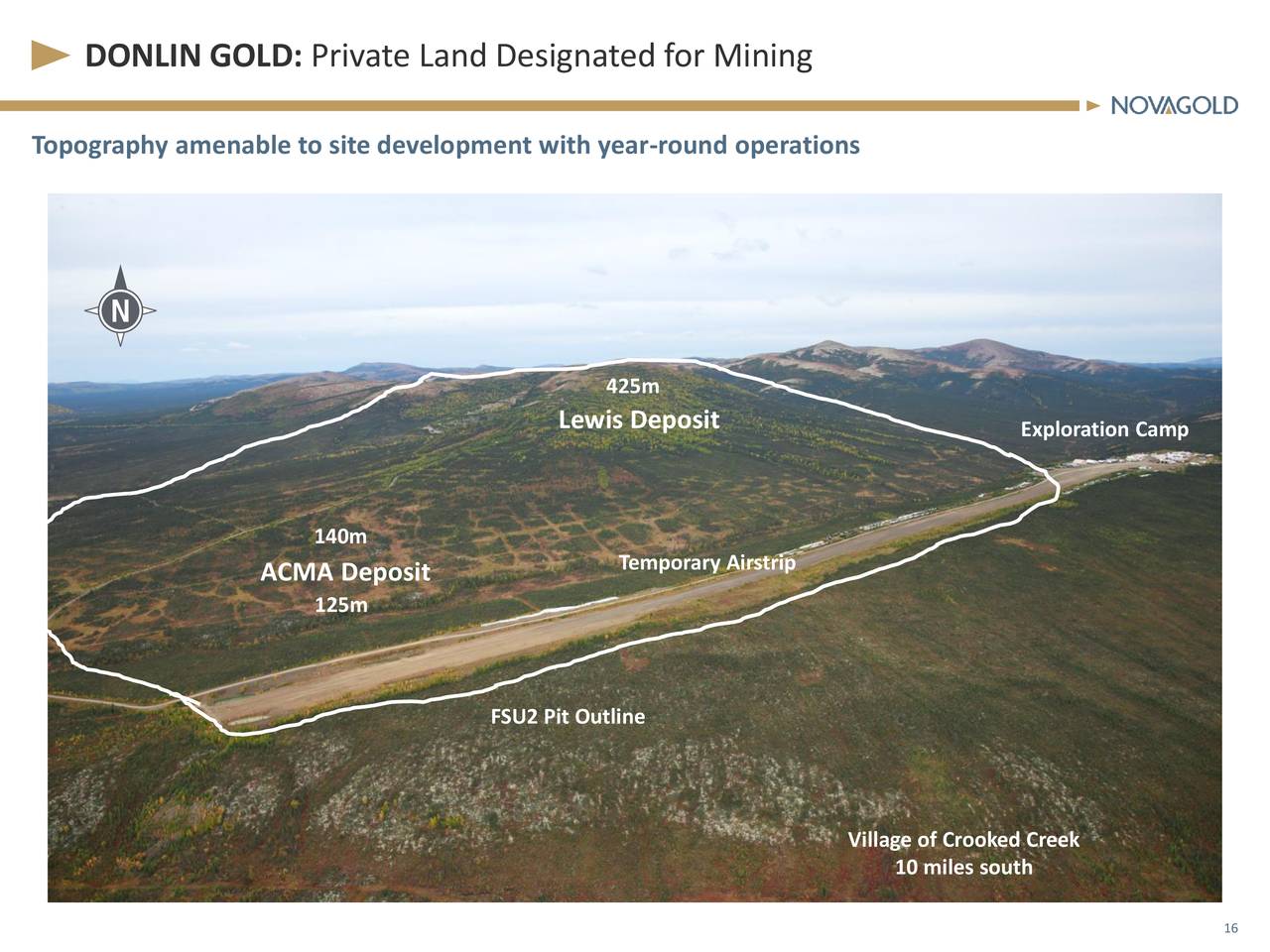 DONLIN GOLD: Private Land Designated for Mining