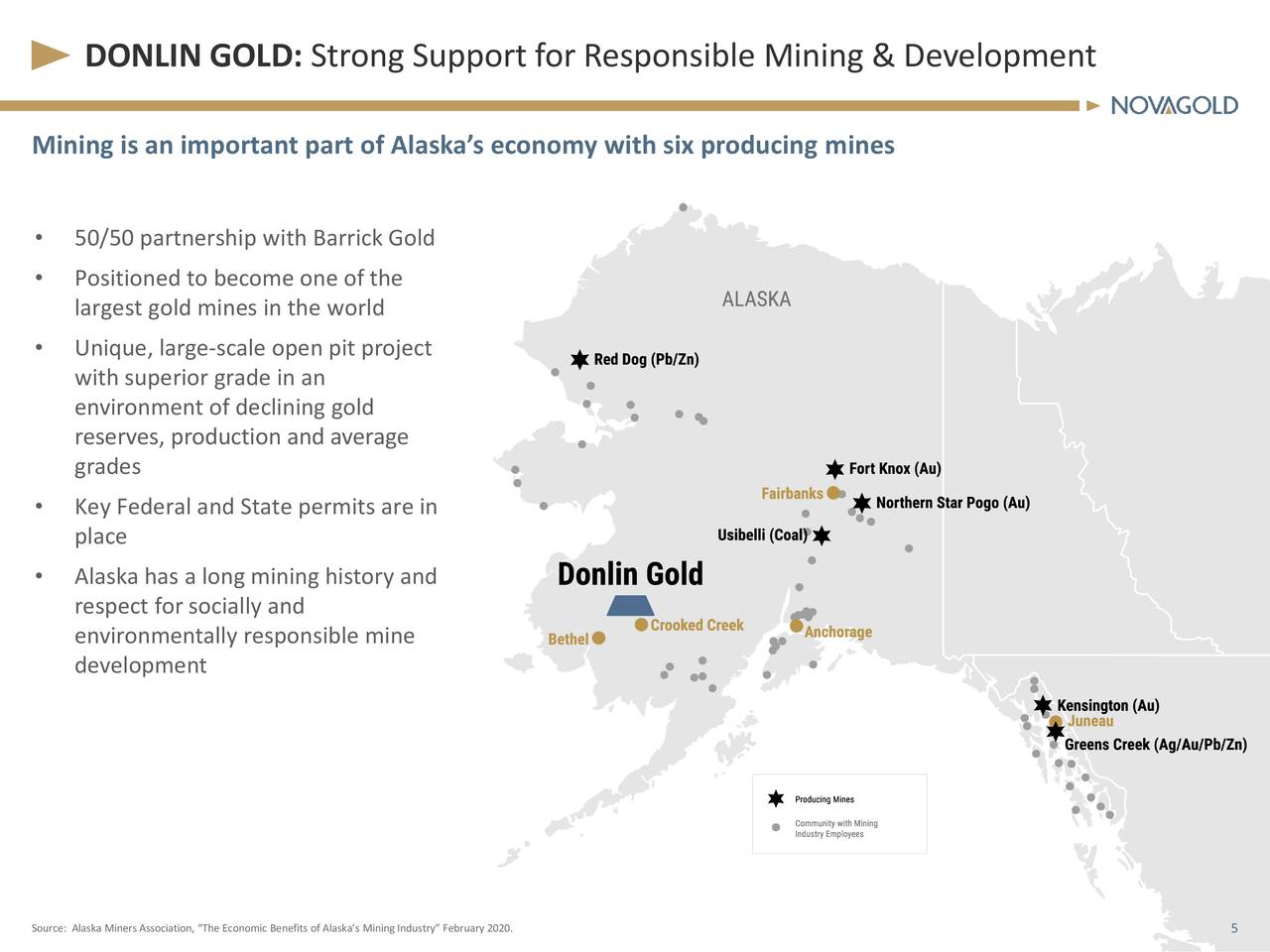 DONLIN GOLD: Strong Support for Responsible Mining & Development