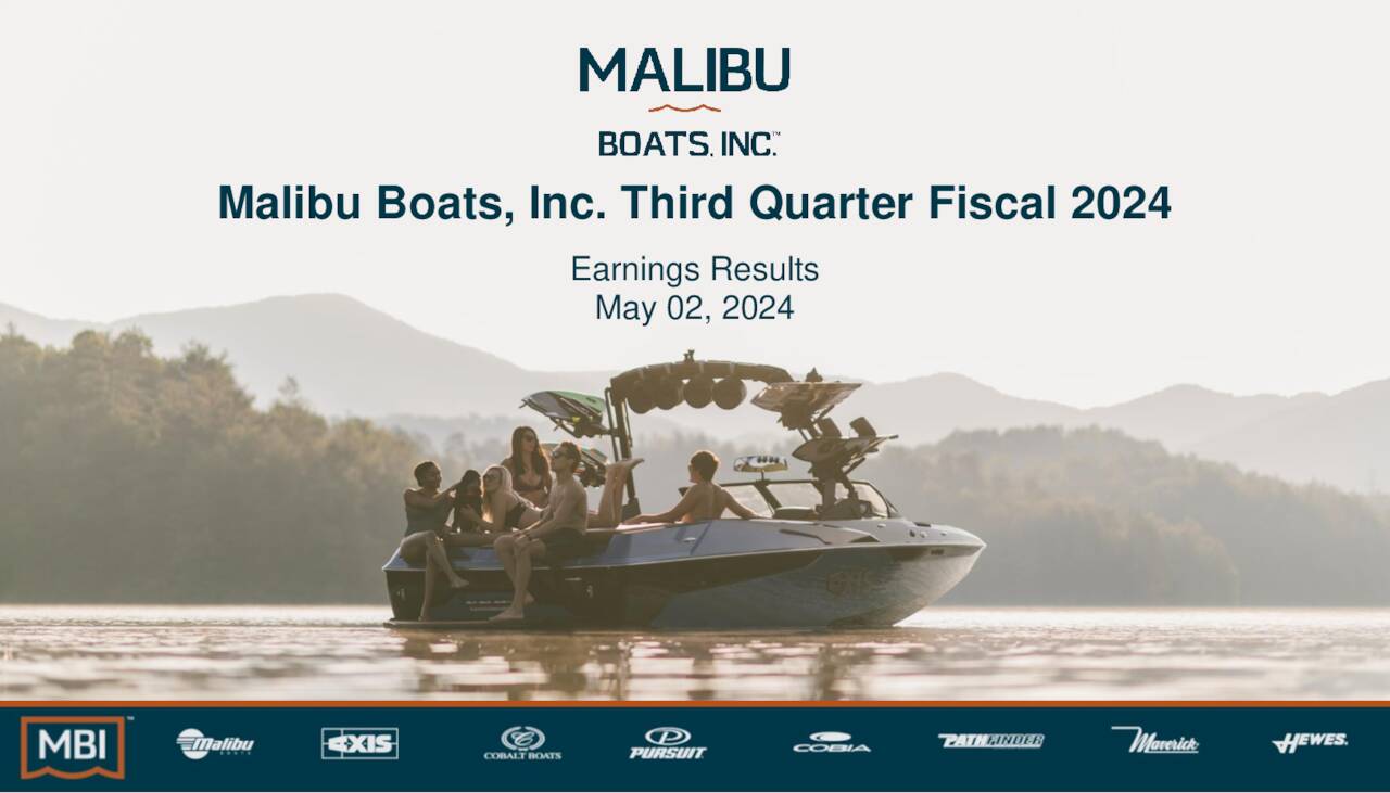 Malibu Boats, Inc. 2024 Q3 Results Earnings Call Presentation