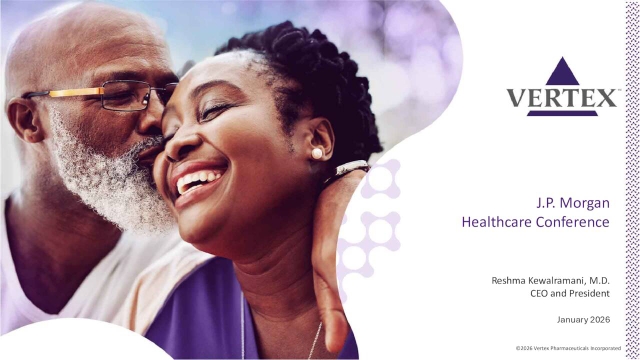 Vertex Pharmaceuticals at Morgan Stanley 24th Healthcare Conference 2026